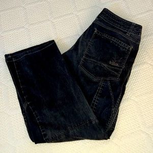 Kuhl Vintage Patina Dye Cotton Cargo Pant Dark Olive Green Men’s 34 x 29.5” G11